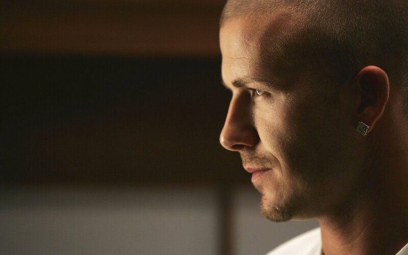 Man with Shaved Head — Brown, Dramatic