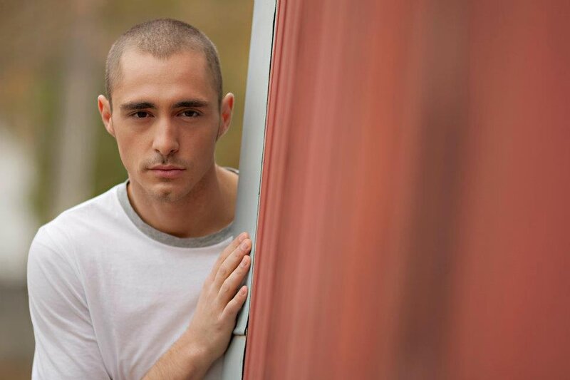 Man with Shaved Head — White