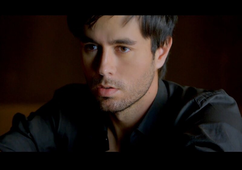 Man with Short Dark Hair — Black, Serious