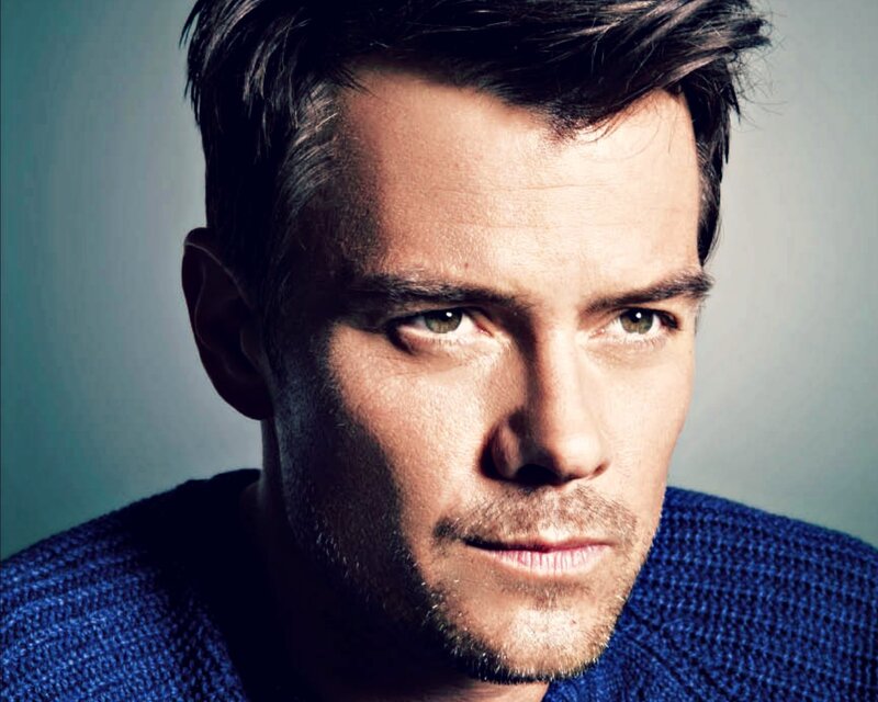 Man with Short Hair — Blue, Serious, Photograph, Blue Sweater