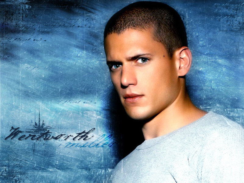 Man with Short Hair — Blue, Serious