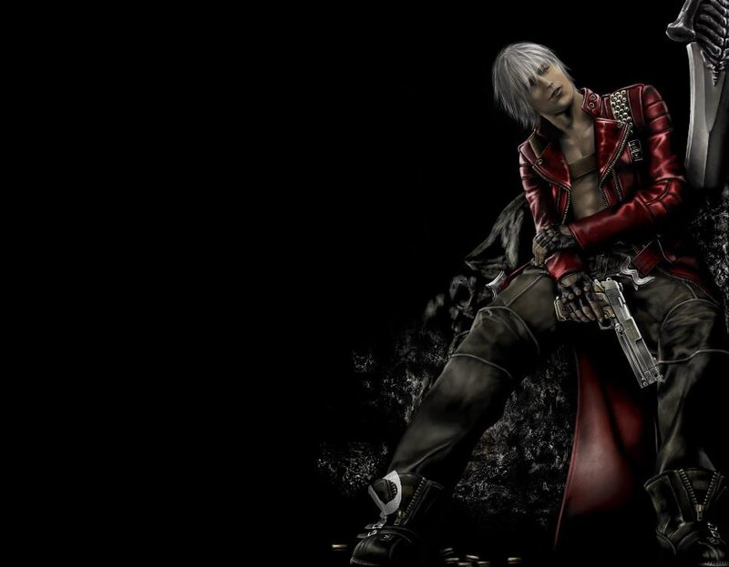 Man with Silver Hair — Black