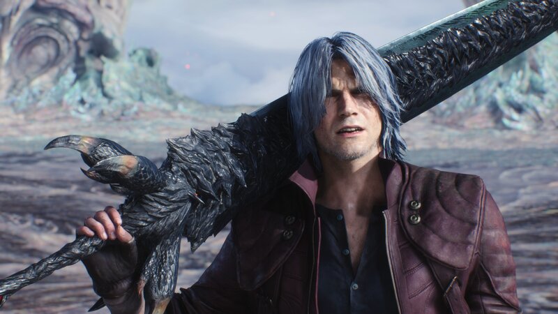 Man with Silver Hair — Gray, Dramatic, 3d Render