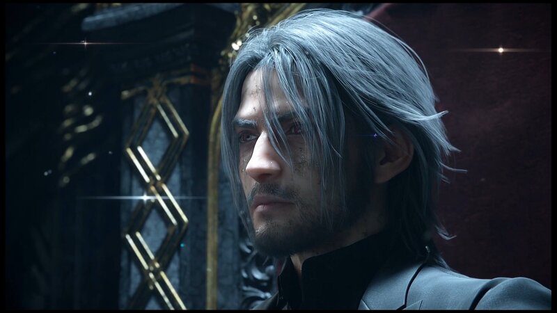 Man with Silver Hair — Gray, Dramatic