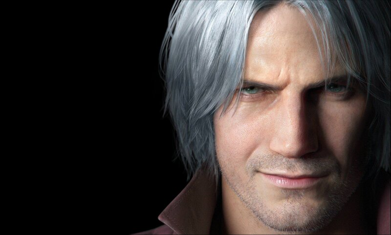 Man with Silver Hair — Gray, Serious