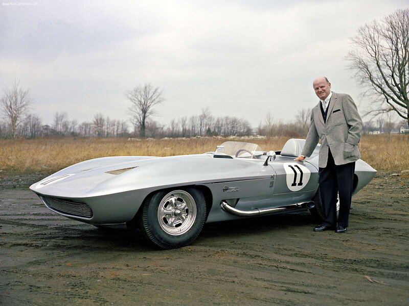 Man with Silver Race Car