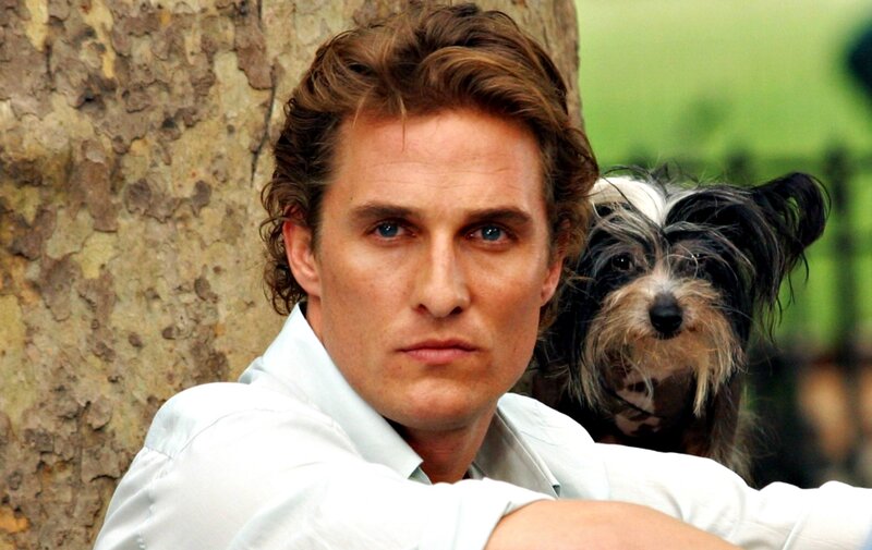 Man with Small Dog