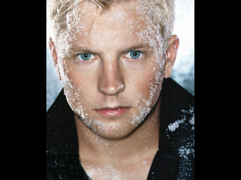 Man with Snow on Face