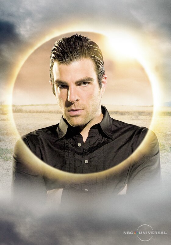 man with solar eclipse