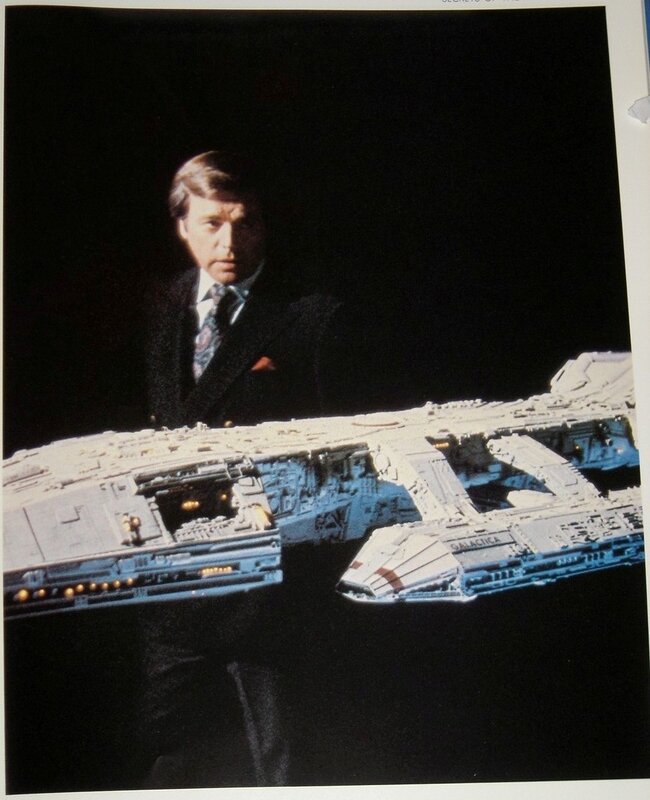 man with spaceship models