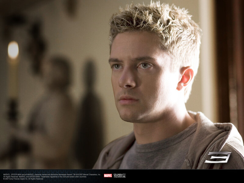 Man with Spiky Blonde Hair — Gray