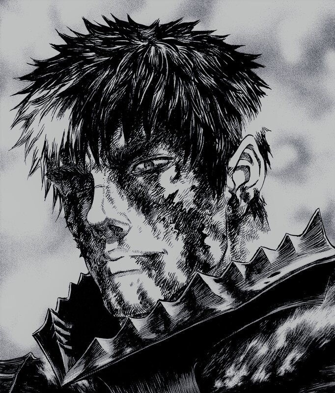 Man with Spiky Hair — Black, Dramatic, Manga, Spiky Hair