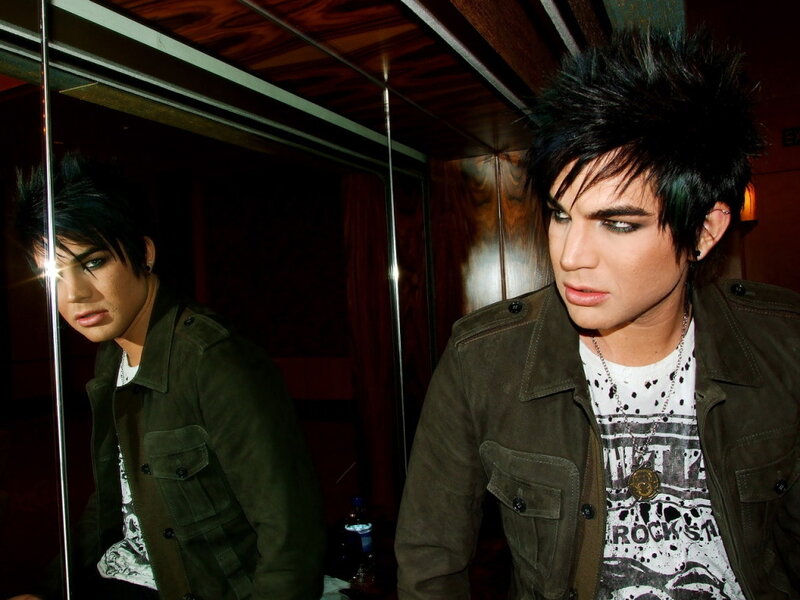 Man with Spiky Hair — Black, Dramatic, Night