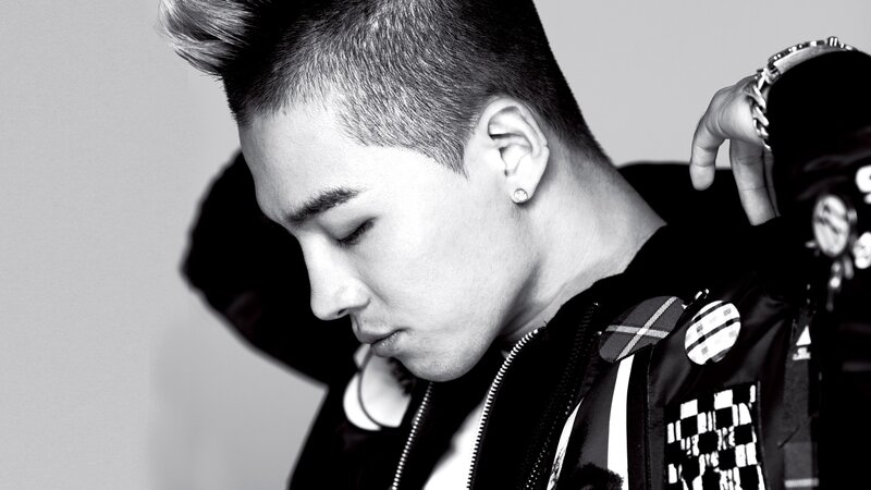 Man with Spiky Hair — Black, Dramatic, Photograph, Earring, Jacket