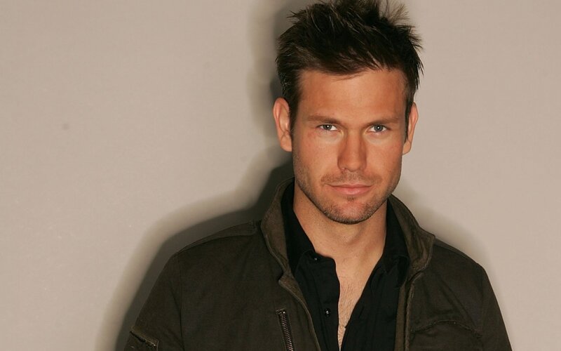 Man with Spiky Hair — Black, Neutral, Photograph, Jacket, Collared Shirt