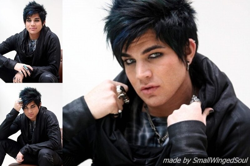 Man with Spiky Hair — Black, Serious