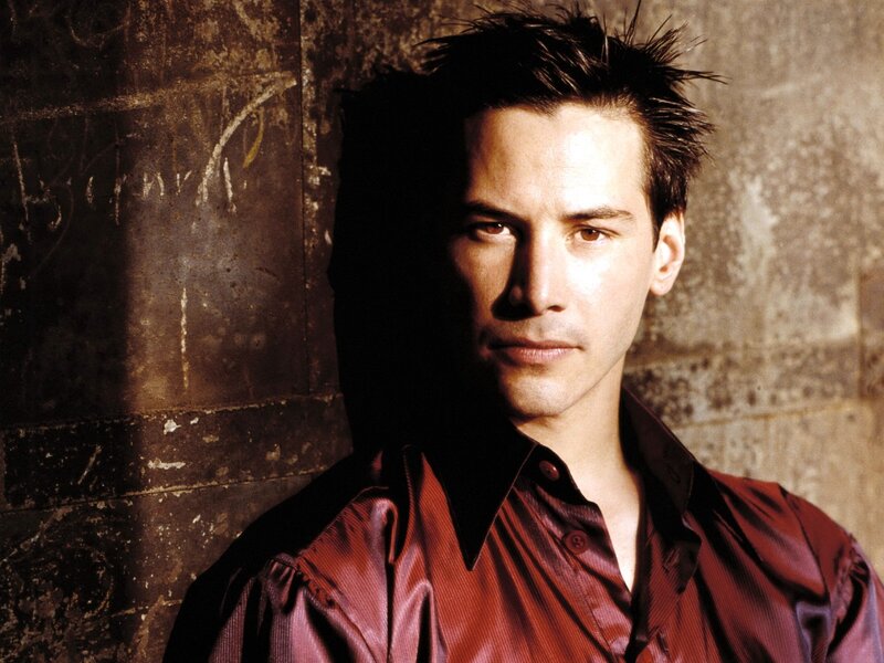 Man with Spiky Hair — Red, Dramatic, Photograph