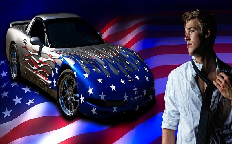 Man with Sports Car