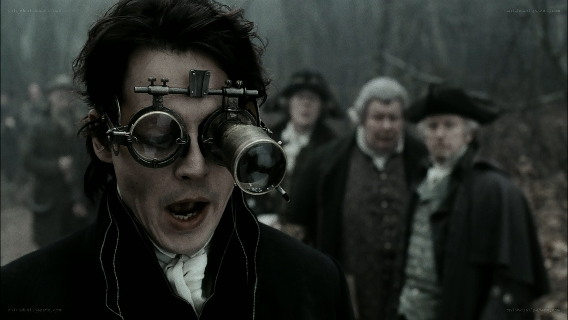 man with steampunk goggles