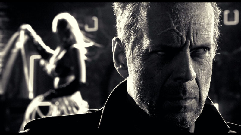 Man with Stern Expression — Black, Dramatic, Night