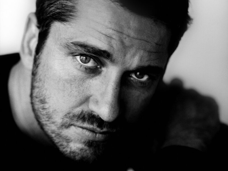 Man with Stubble — Black, Dramatic, Photograph, Face