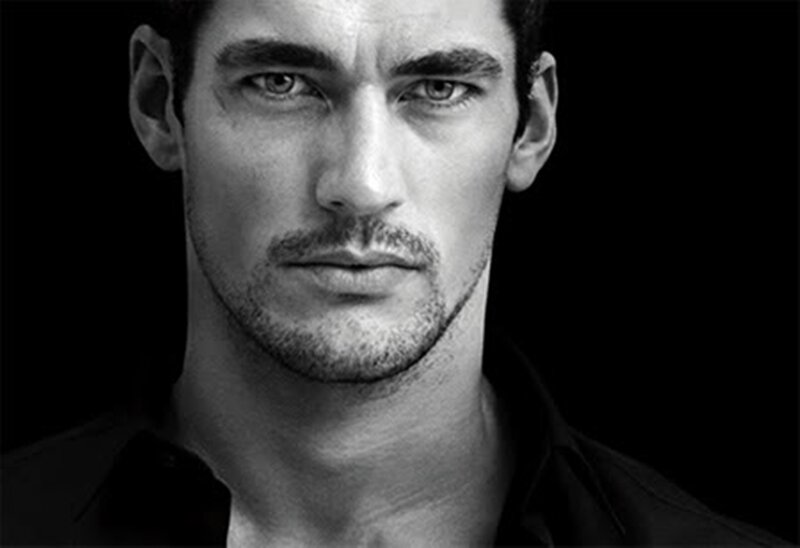 Man with Stubble — Black, Dramatic, Photograph, Shirt