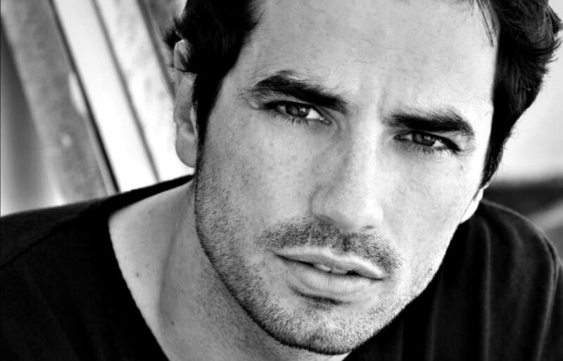 Man with Stubble — Black, Serious, Photograph