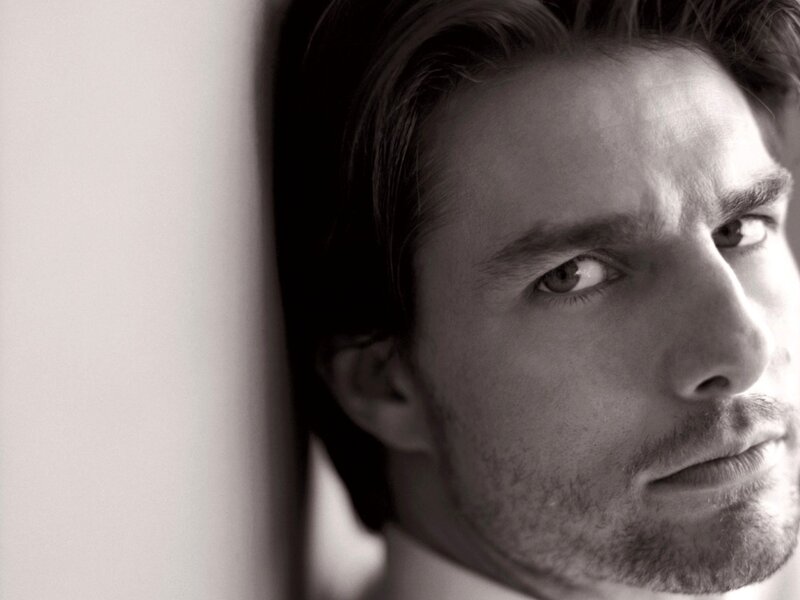 Man with Stubble — Black, Serious