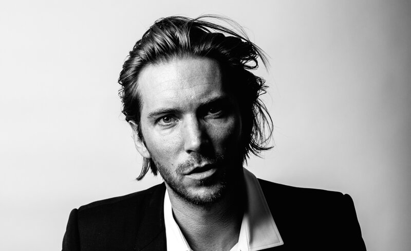 Man with Styled Hair — Black, Dramatic, Photograph, Suit Jacket