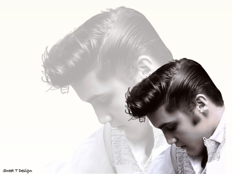 Man with Styled Hair — Black, Dramatic