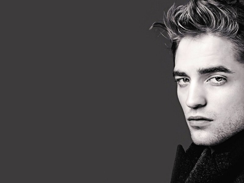 Man with Styled Hair — Black, Serious