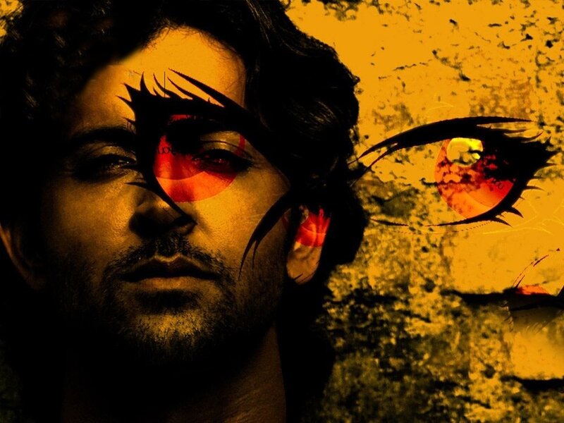 Man with Stylized Eyes