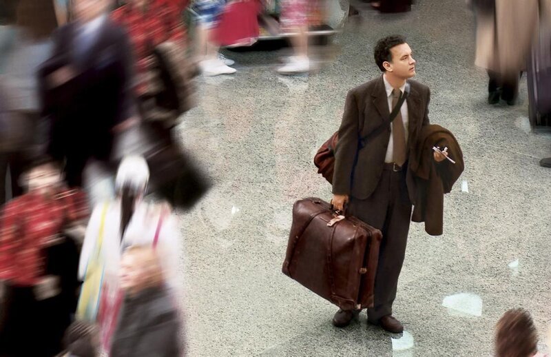 Man with Suitcase — Brown