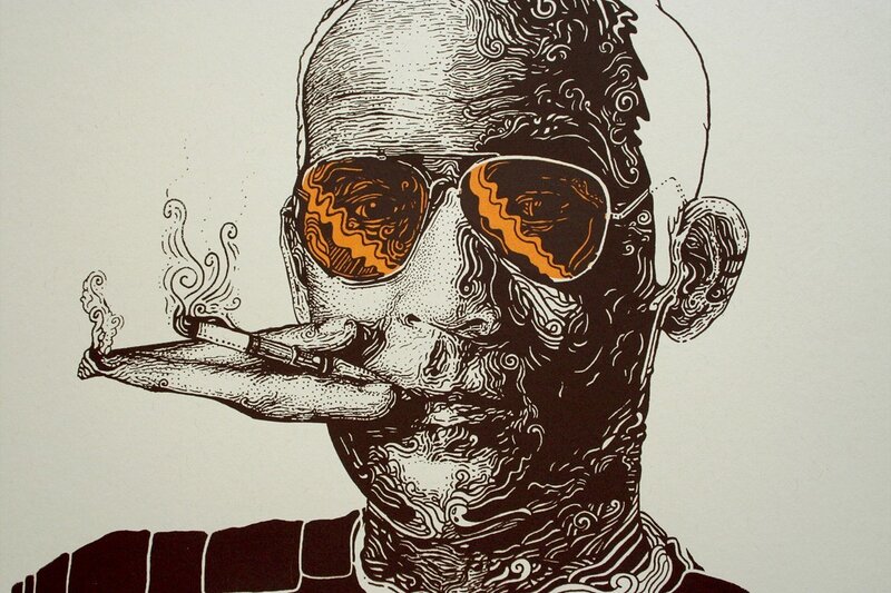 man with sunglasses and cigar