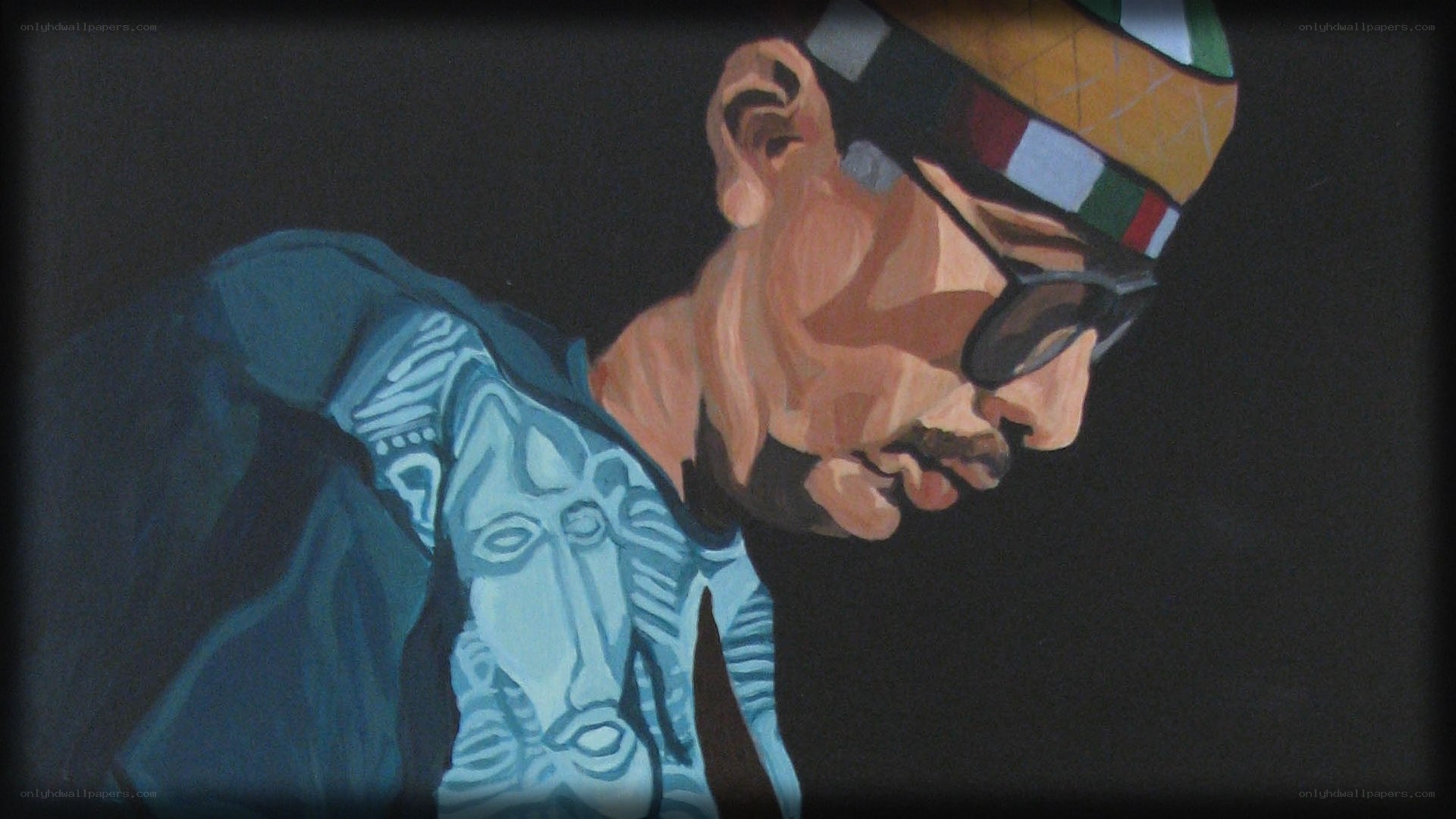 man with sunglasses and hat