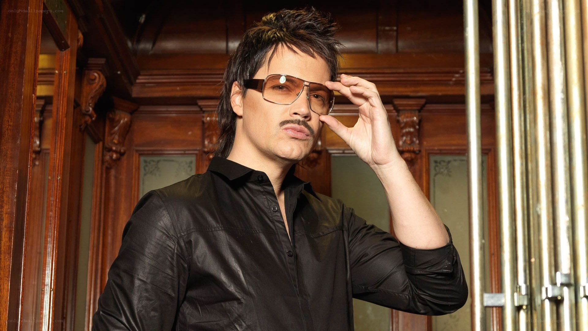 man with sunglasses and mustache