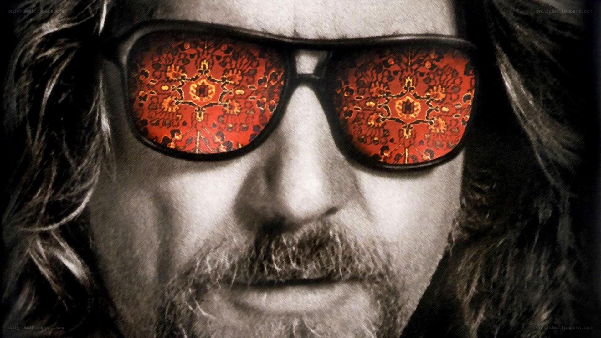 man with sunglasses and patterned lenses
