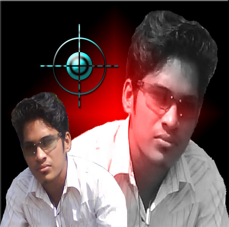 man with sunglasses and target