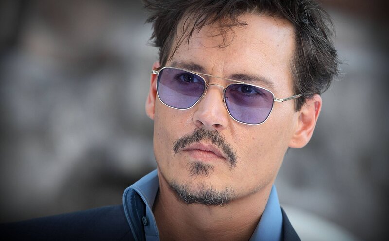 Man with Sunglasses — Blue, Serious