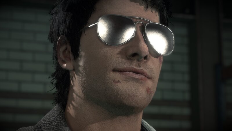 Man with Sunglasses — Gray, Serious