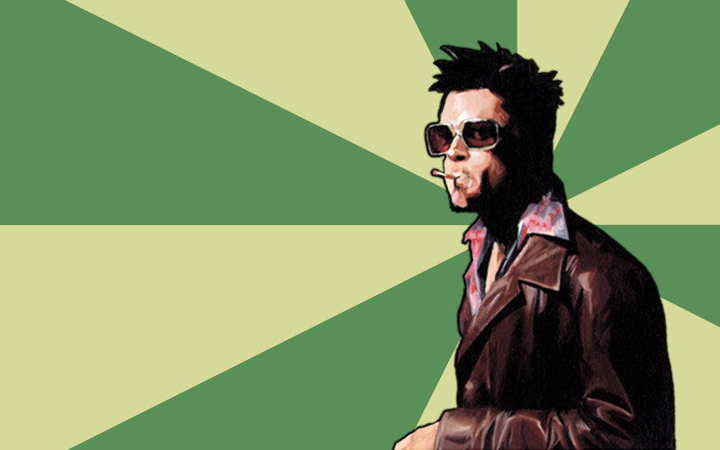 Man with Sunglasses — Green, Cool, Comic, Cigarette, Jacket