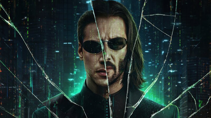 Man with Sunglasses — Green, Dramatic, Night