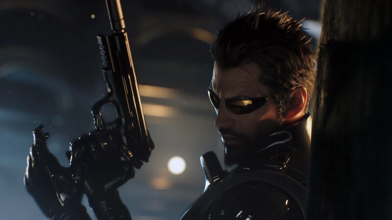 Man with Sunglasses Holding Gun — Black, Dark, Dramatic