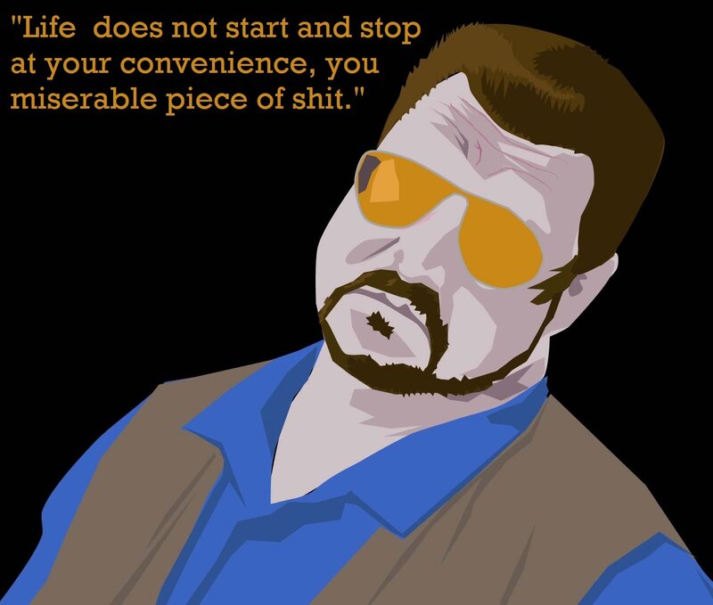 man with sunglasses quote