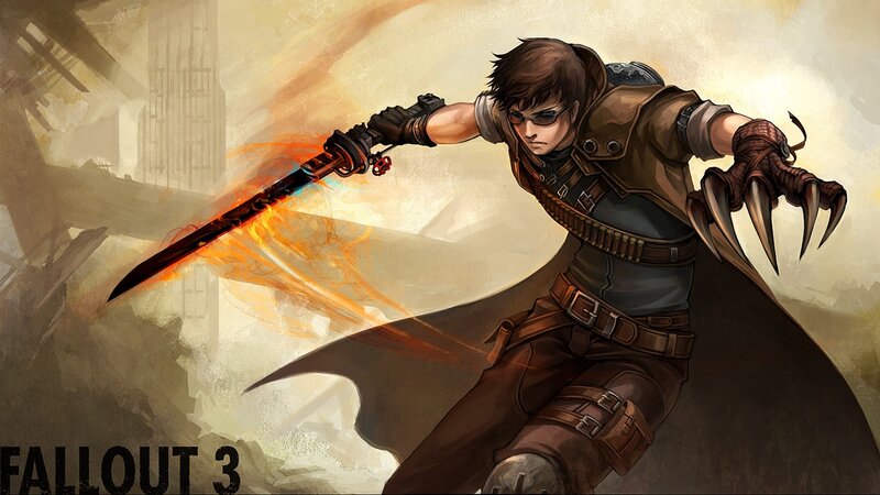 Man with Sword and Claws
