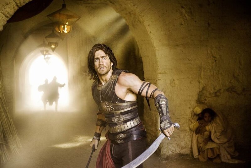 Man with Sword in Tunnel — Brown