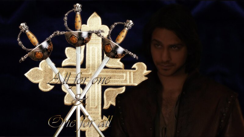 Man with Swords — Black, Dramatic