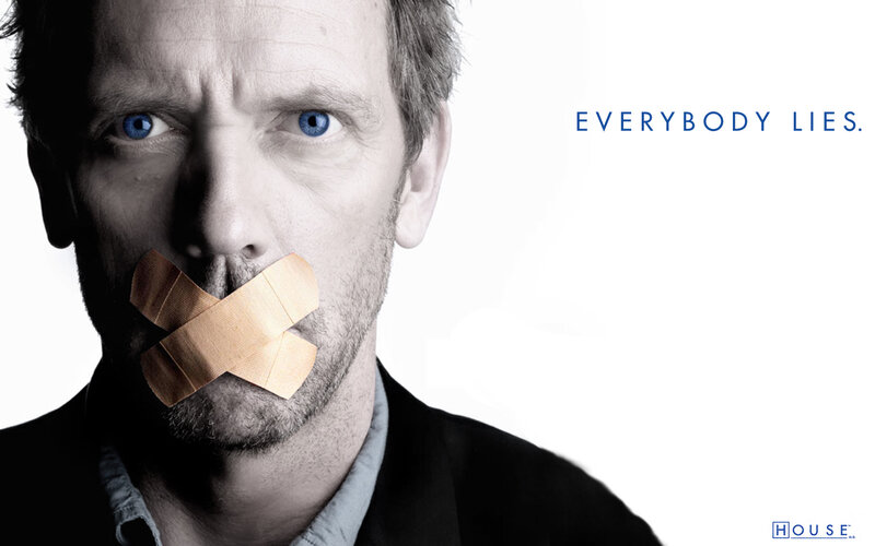 Man with Tape over Mouth — Black, Dramatic