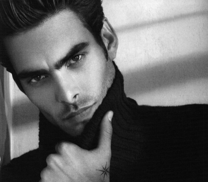 Man with Tattoo — Black, Dramatic