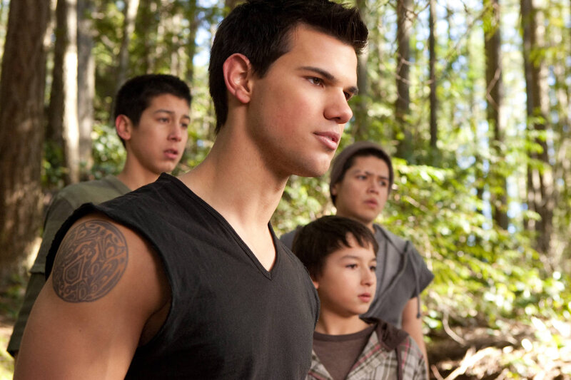 Man with Tattoo in Forest — Green